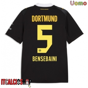 Borussia Dortmund Ramy Bensebaini #5 Seconda Maglia 2026-27 Manica Corta